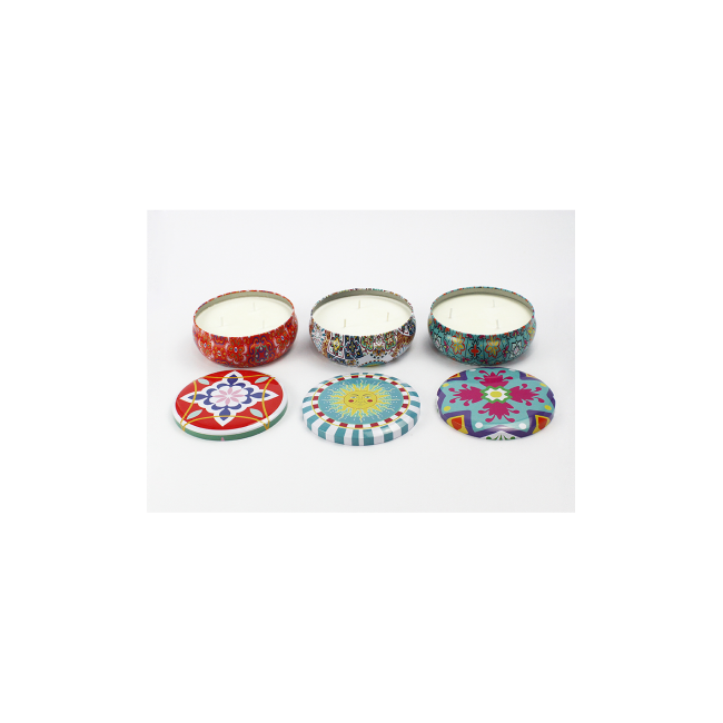 Linea Colors Candele Grandi Centro Tavola in 3  Profumazioni