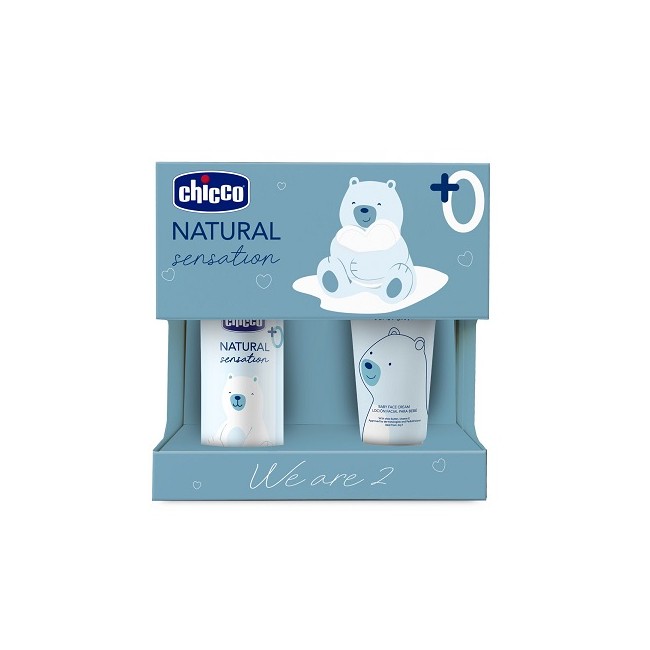 Chicco Natural Sensation Set Olio Crema Viso