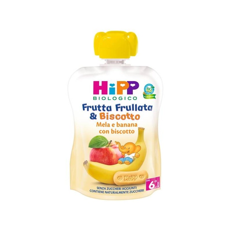 Hipp Italia Hipp Bio Frutta Frullata&biscotto Mela Banana Biscotto 90 G