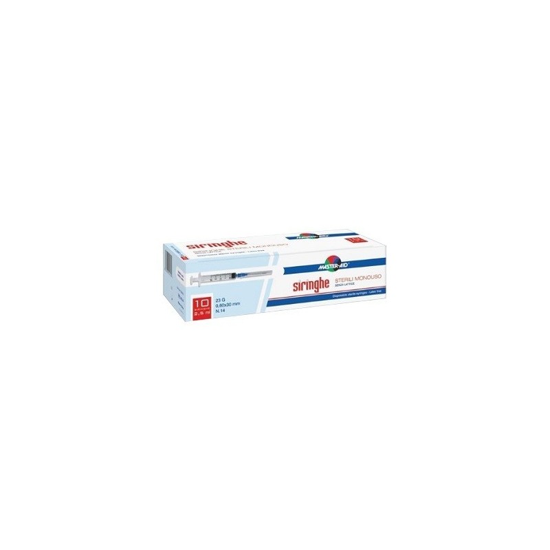 Pietrasanta Pharma Siringa Per Venipuntura Master-aid 2,5 Ml 10 Gauge 23 Pezzi