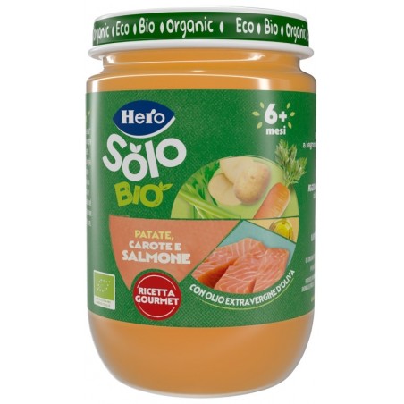 Fater Hero Baby Solo Omogeneizzato Salmone Verdure 190 G