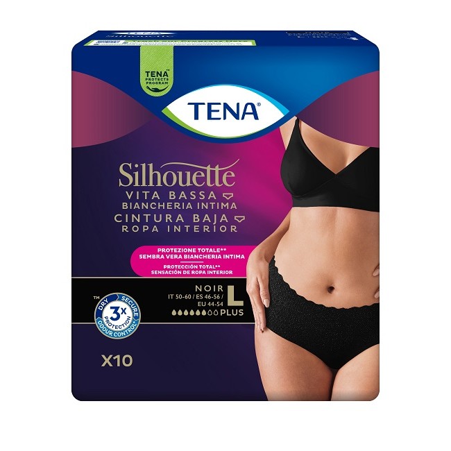 Essity Pannolone A Mutandina Assorbente Tena Silhouette Noir L Vita Bassa 10 Pezzi