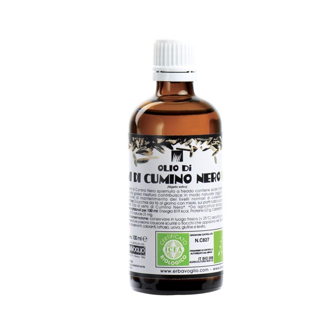 Erbavoglio Olio Semi Cumino Nero Biologico
