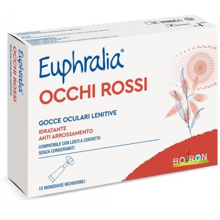 Boiron Gocce Oculari Lenitive Euphralia Occhi Rossi 15 Flaconcini Monodose 0,5 Ml