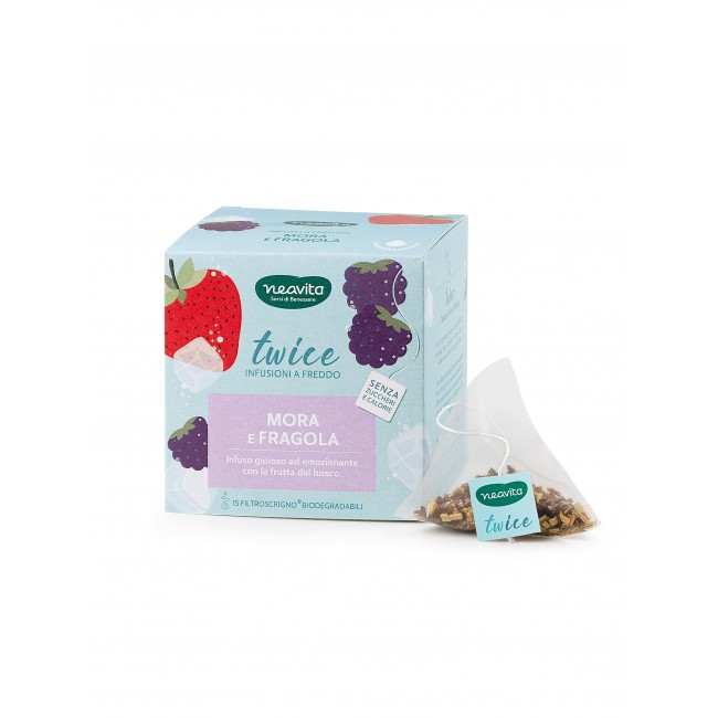 Herbal Product Twice Infuso a Freddo Mora e Fragola 15 Filtroscrigno Neavita