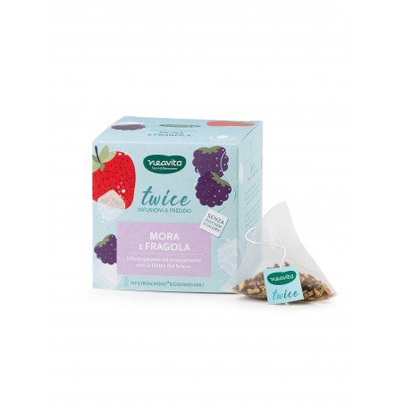 Herbal Product Twice Infuso a Freddo Mora e Fragola 15 Filtroscrigno Neavita