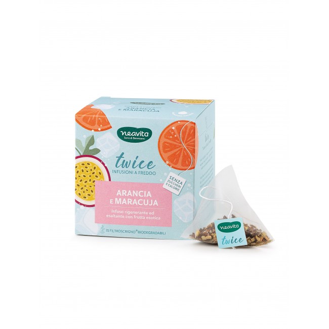 Herbal product Twice Infuso a Freddo Mora e Fragola 15 Filtroscrigno Neavita