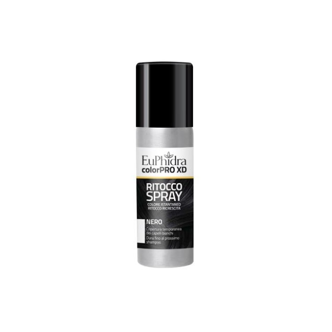 Euphidra Colorpro Xd Tintura Spray Ritocco per Capelli Nero 75 ml