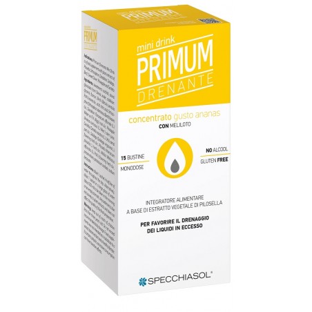 Specchiasol Primum Drenante Mini Drink Ananas 15 Bustine