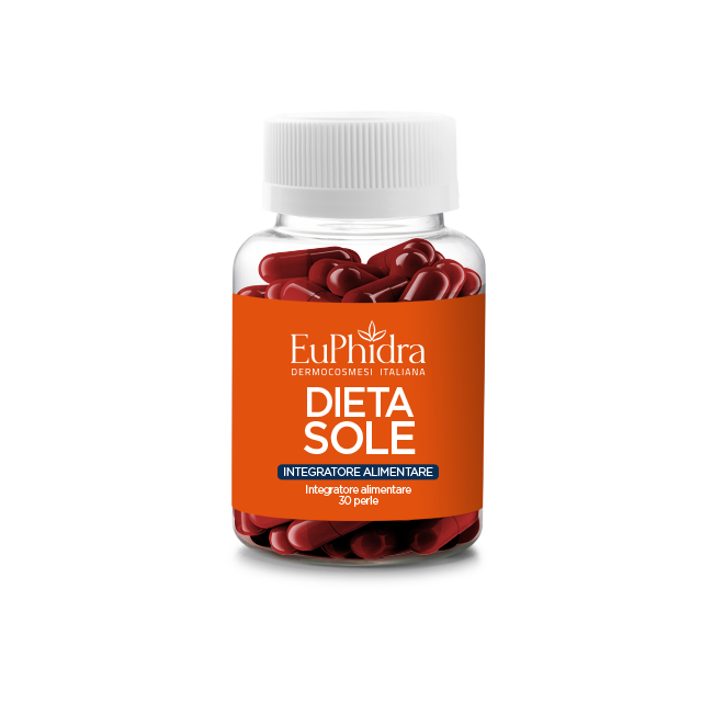 Euphidra Dietasole Integratore di Beta Carotene per Intensificare Abbronzatura 30 Perle