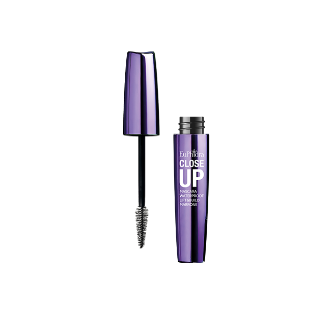 Mascara Close Up Marrone Waterproof 12 ml di Euphidra
