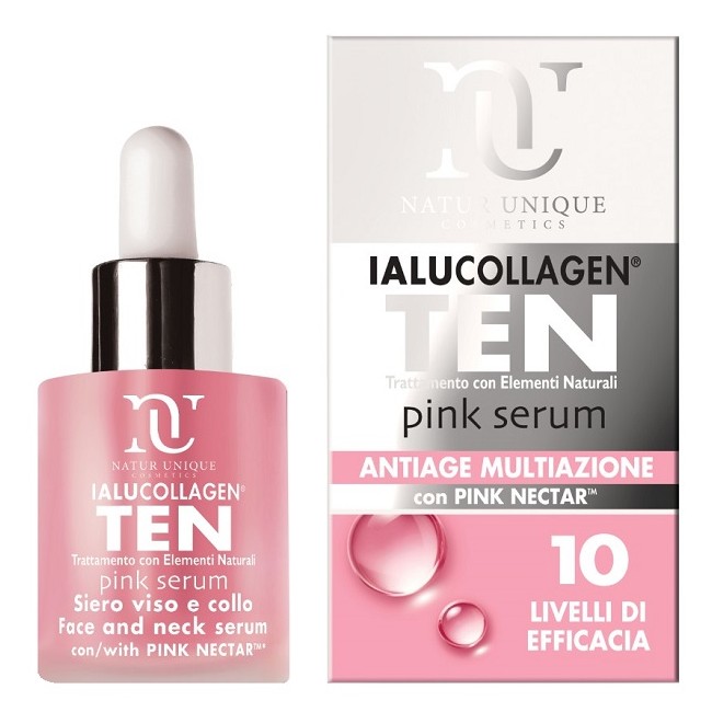 Natur Unique Ialucollagen Ten Pink Serum Siero Viso e Collo Multiazione 5 ml