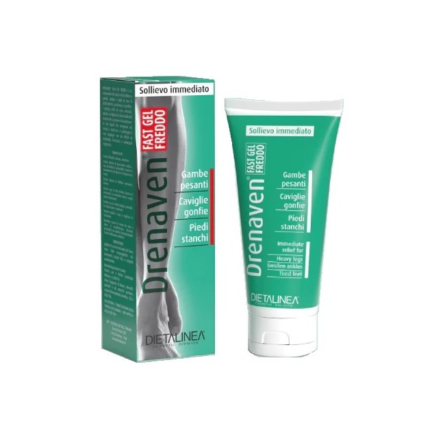 Dietalinea Drenaven Fast Gel Freddo per Gambe Pesanti e Caviglie Gonfie 100 ml