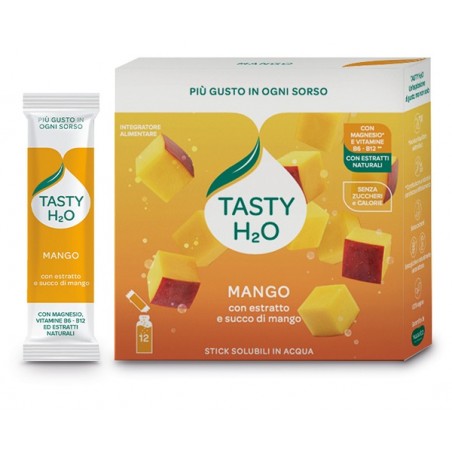 Neavita Tasty H2O Gusto Mango 12 Stick Integratore per il Metabolismo dei Carboidrati Neavita Tasty H2O Gusto Mango 12 Stick Integratore per il Metabolismo dei Carboidrati