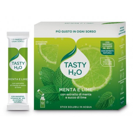 Herbal Product Neavita Tasty H2O Gusto Menta e Lime ad Azione Digestiva 12 Stick