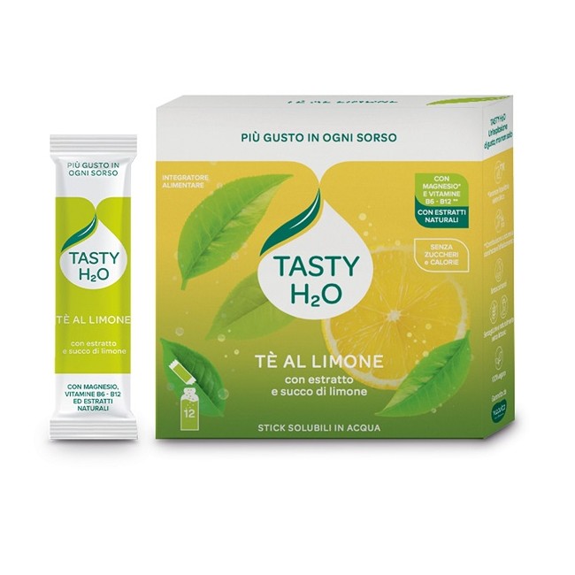 Herbal Product Neavita Tasty H2O Gusto Tè al Limone ad Azione Digestiva 12 Stick