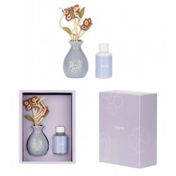 Thun Diffusore in Porcellana Con Bacchette in Rattan Farfalla Leyla + Refil 50 ml