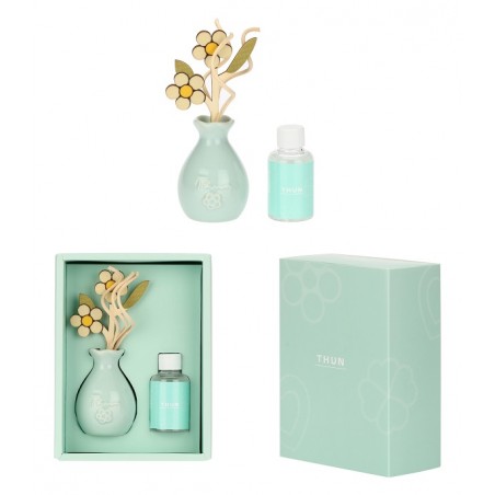 Thun Diffusore in Porcellana con Bacchette in Rattan Margherita + Refil 50 ml Thun Diffusore in Porcellana con Bacchette in Rattan Margherita + Refil 50 ml