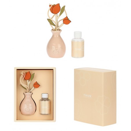 Thun Diffusore in Porcellana con Bacchette in Rattan Tulipano + Refil 50 ml