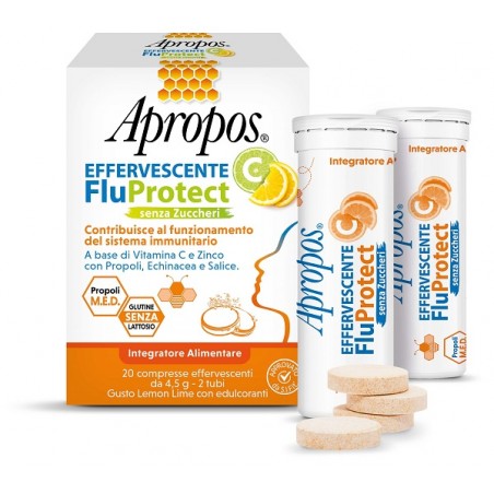 Desa Pharma Apropos Effervescente C Fluprotect Senza Zuccheri 20 Compresse Effervescenti