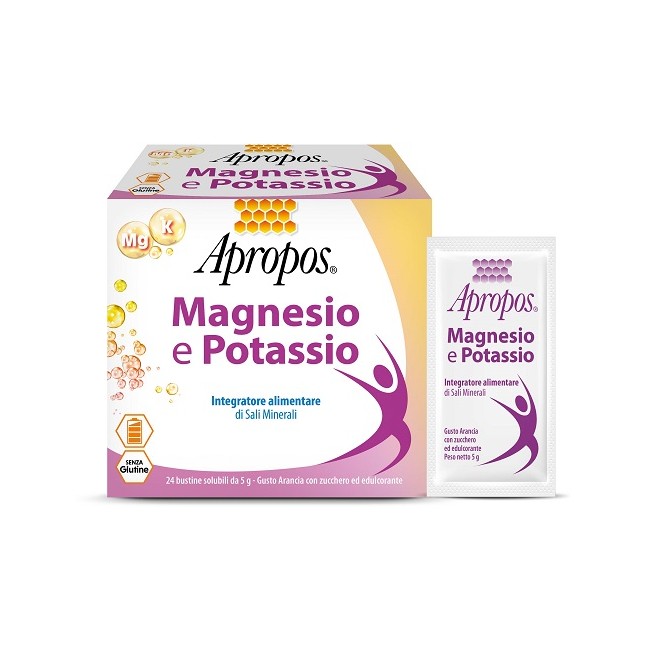 Desa Pharma Apropos Magnesio Potassio 24 Bustine Da 5 G Gusto Arancia