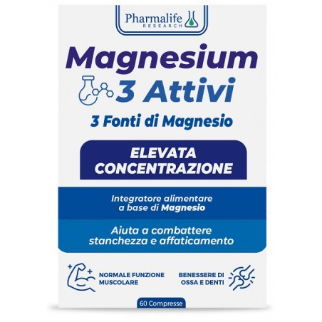 Pharmalife Research Magnesium 3 Attivi 60 Compresse