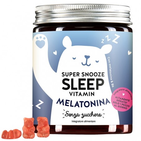 Bears With Benefits Super Snooze Sleep Vitamin With Melatonin Sugarfree 45 Caramelle Gommose
