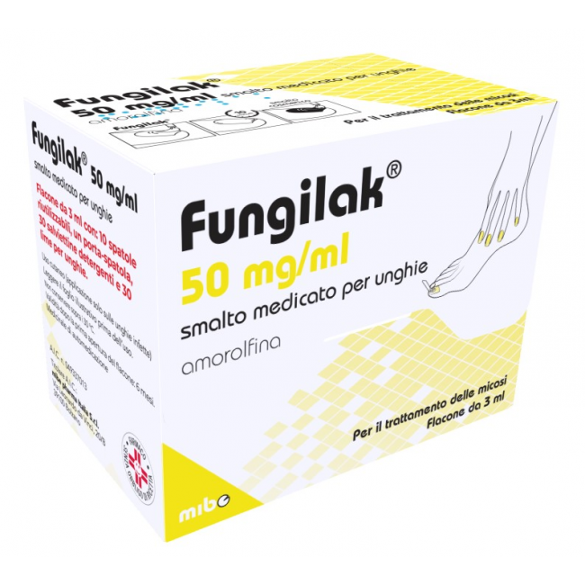 Mibe Pharma Fungilak 50 Mg/ml Smalto Medicato Per Unghie Amorolfina