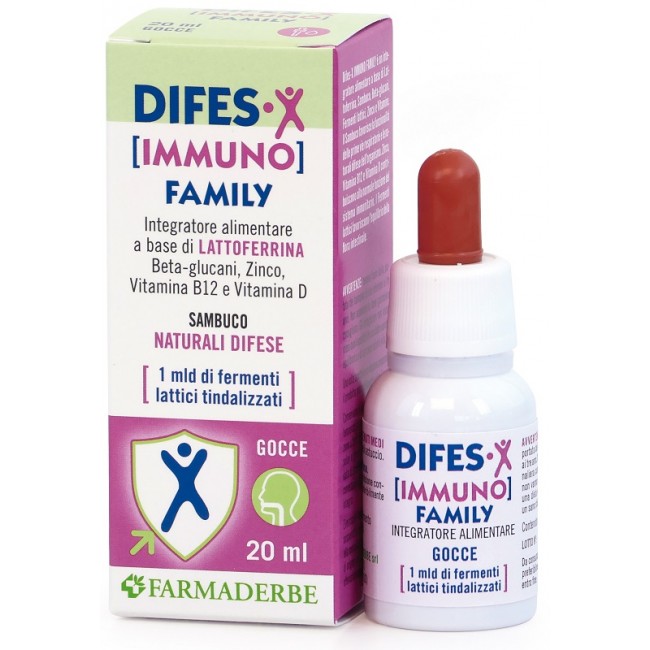 Farmaderbe Difes-x Immuno Family Gocce 20 Ml