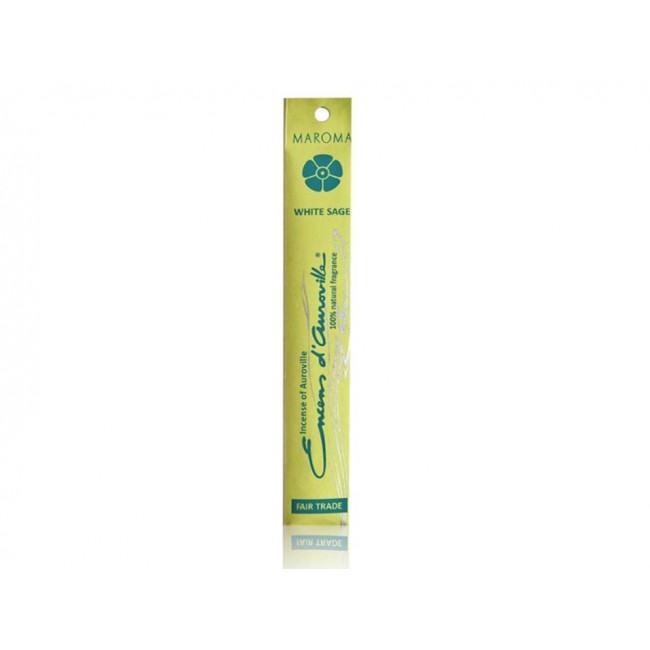 Maroma Encens D'auroville Incenso Salvia Bianca 10 Stick