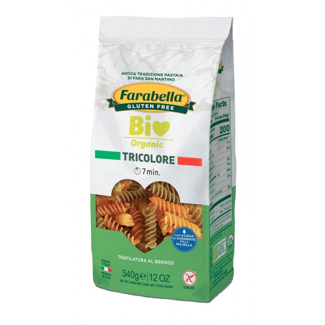 Bioalimenta Farabella Bio Fusilli Tricolore 340 G