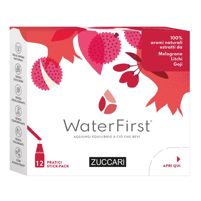 Zuccari Water First Melograno-litchi-goji 12 Stick Pack