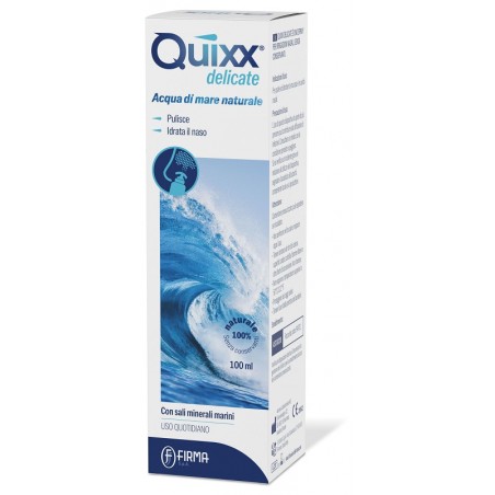 F. I. R. M. A. Soluzione Spray Per Irrigazioni Nasali Quixx Delicate Acqua Marina Isotonica 100 Ml