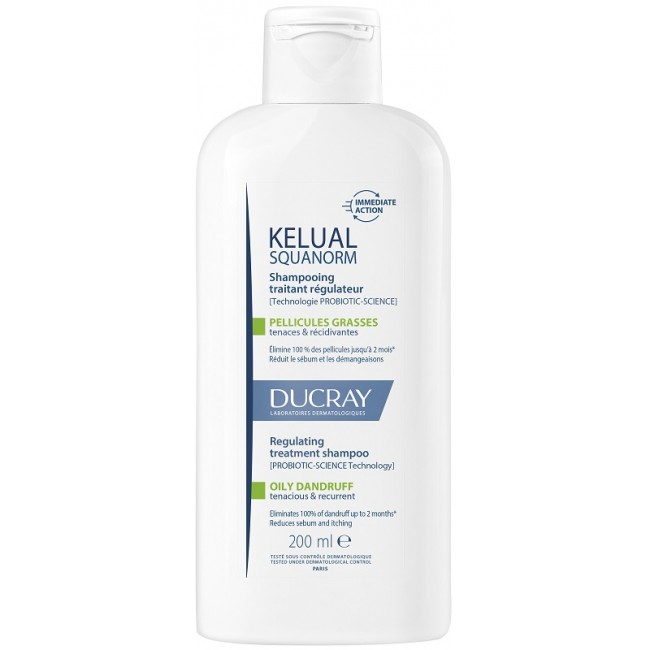 Ducray Kelual Squanorm Shampoo Anti Forfora Grassa 200 Ml