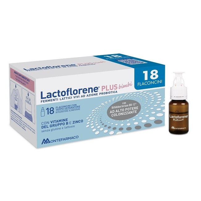 Montefarmaco Lactoflorene Plus Bimbi 18 Flaconi