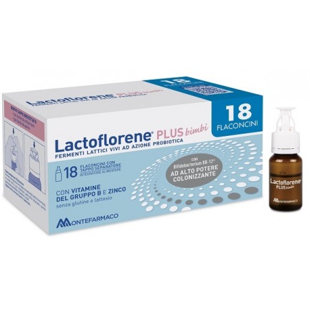 Montefarmaco Lactoflorene Plus Bimbi 18 Flaconi