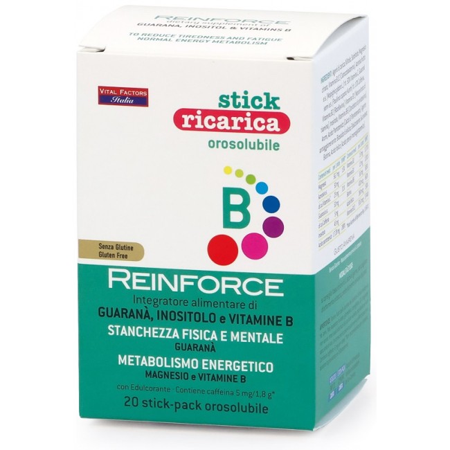 Vital Factors Reinforce Vitamine B Orosolubile Ricarica 20 Stick