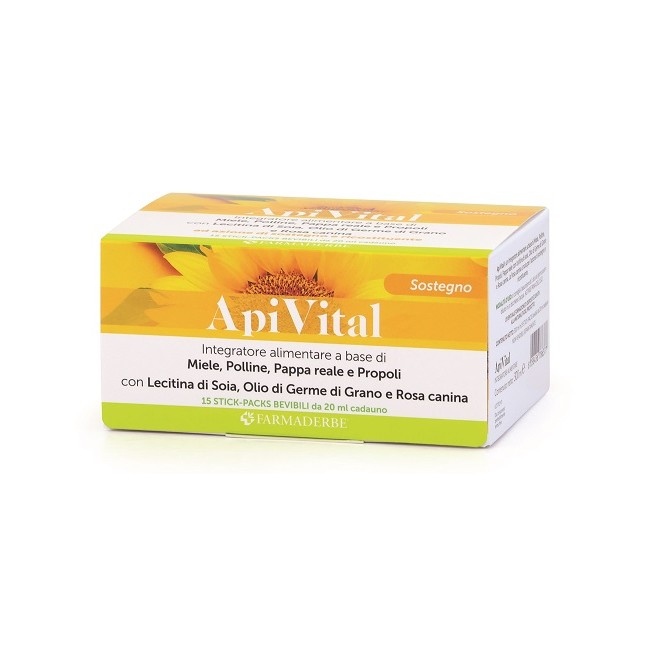 Farmaderbe Apivital 15 Stick Pack Da 20 Ml
