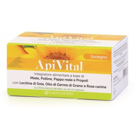 Farmaderbe Apivital 15 Stick Pack Da 20 Ml