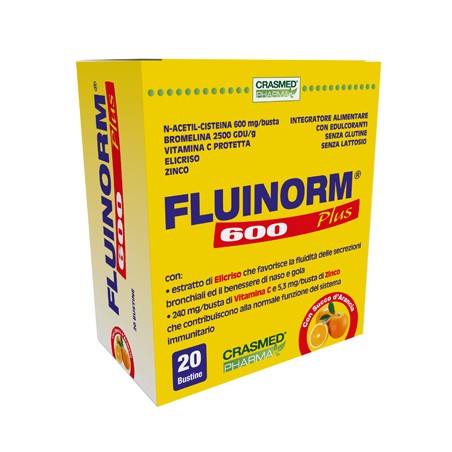 Crasmed Pharma Fluinorm 600 Plus 20 Bustine