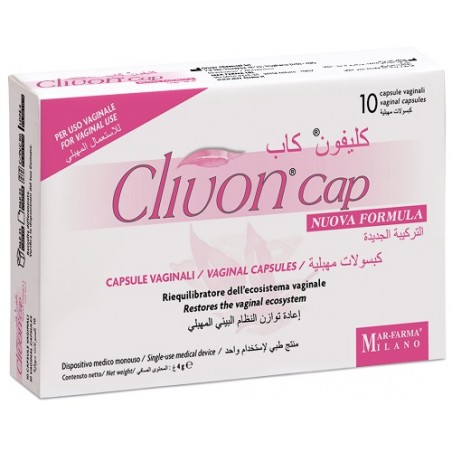 Mar-farma Clivon Cap Nuova Formula 10 Capsule Vaginali