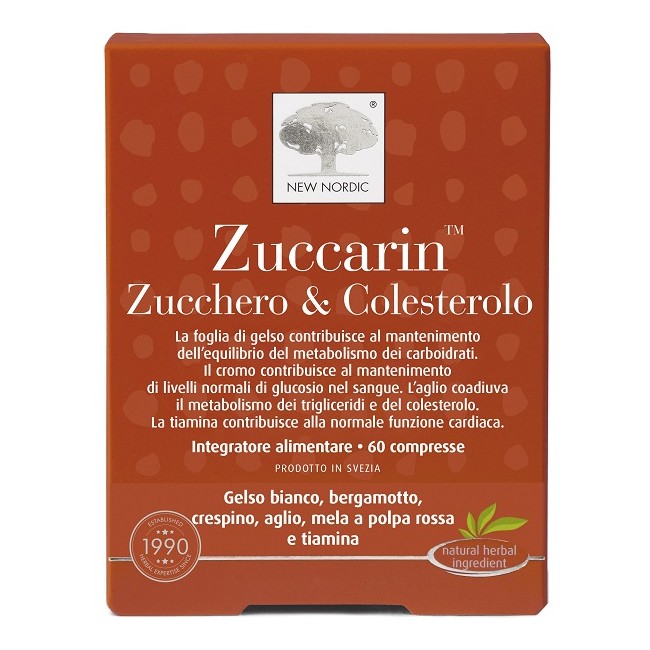 New Nordic Zuccarin Zucchero & Colesterolo 60 Compresse