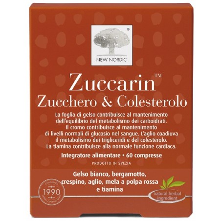 New Nordic Zuccarin Zucchero & Colesterolo 60 Compresse