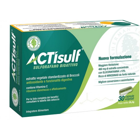 Shermantree Nutraceuticals Actisulf Sulforafano 30 Capsule Vegetali