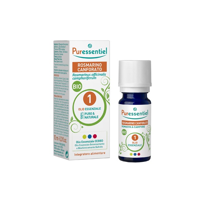 Puressentiel Rosmarino Canfora Olio Essenziale Bio 10 Ml