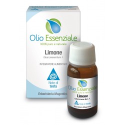 Erboristeria Magentina Limone Olio Essenziale Puro 100% Naturale 10 ml Uso Alimentare