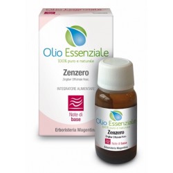 Erboristeria Magentina Zenzero Olio Essenziale Puro 100% Naturale 10 ml Uso Alimentare