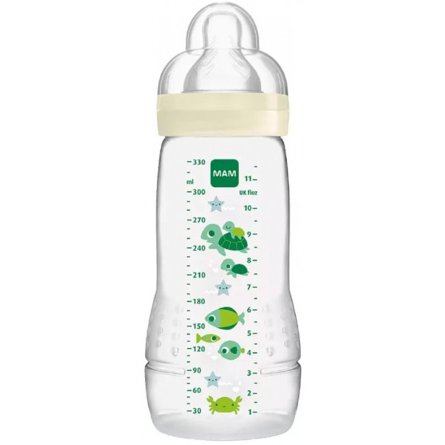Mam Baby Mam Easy Active Biberon 4+ 330 Ml Tettarella 3 Neutro