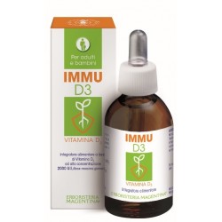 Erboristeria Magentina Immu D3 Integratore di Vitamina D3 25 ml per Adulti e Bambini