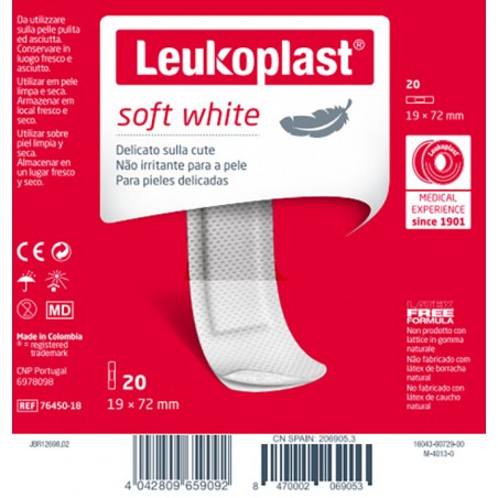 Essity Leukoplast Soft White 72 X 19 Cm 20 Pezzi